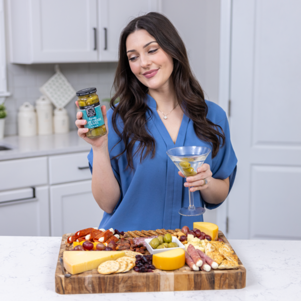 Sable & Rosenfeld Blue Cheese Stuffed Tipsy Olives 5oz / 6