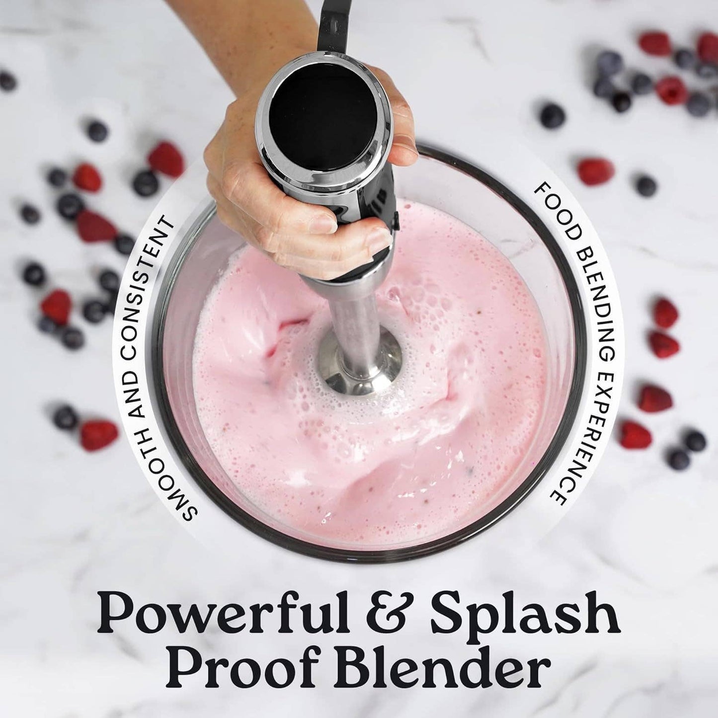 Powerful Immersion Blender Handheld - 800W : Aqua