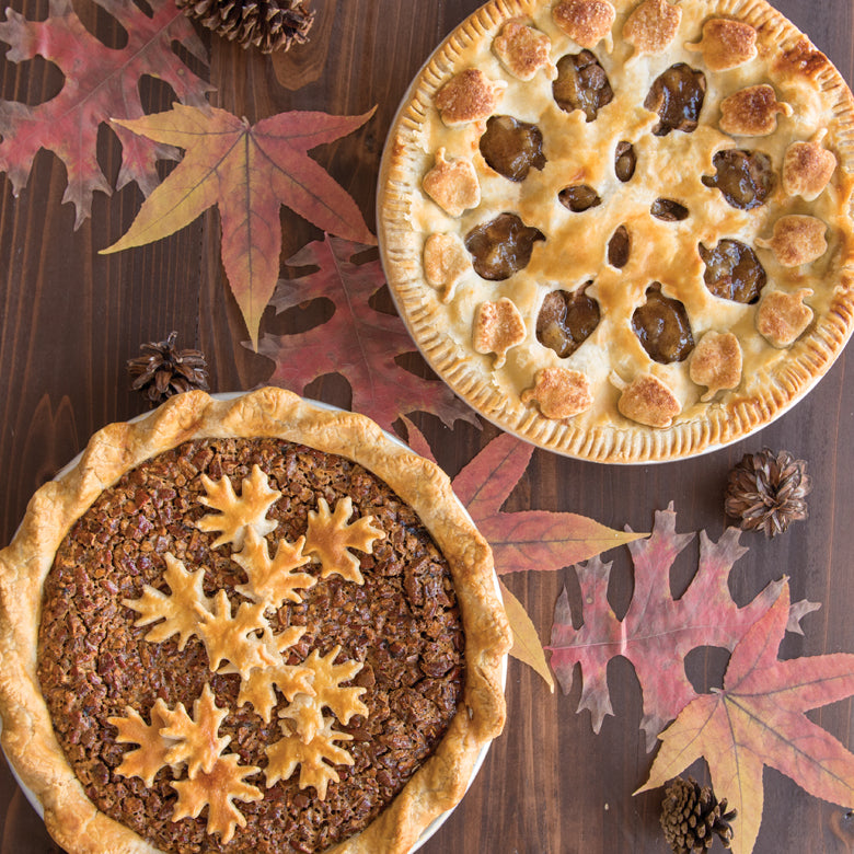 12 Inch Leaves & Apples Reversible Pie Top Cutter