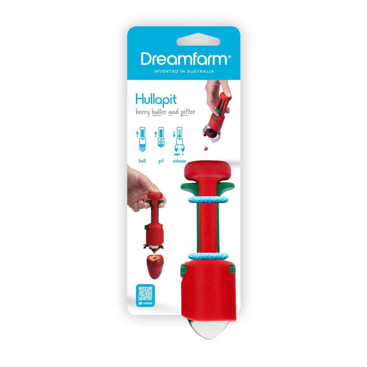 Hullapit® - 3-in-1 Strawberry Huller & Pitter