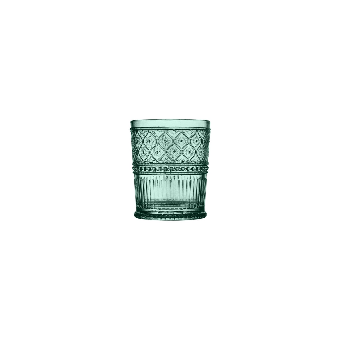 Claro Dark Green Double Old Fashion, Set of 4