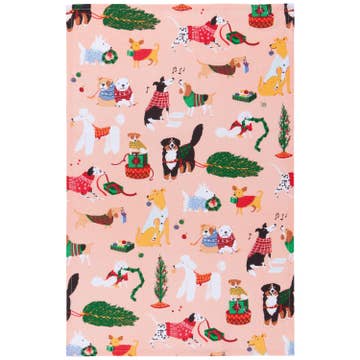 Holiday Hounds Christmas Dishtowel Set