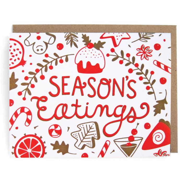 Season's Eatings Holiday Greeting Card