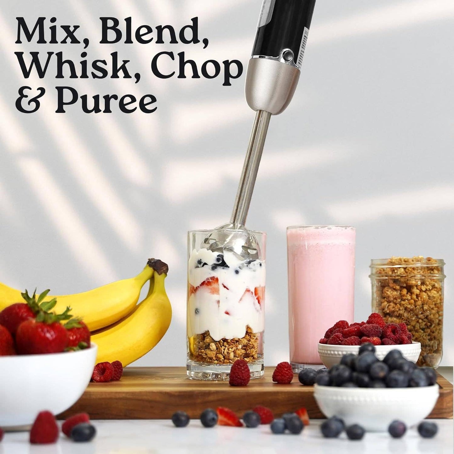 Powerful Immersion Blender Handheld - 800W : Aqua