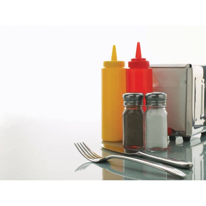 HIC Kitchen Salt Pepper Shaker, Glass, 2.5oz