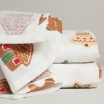 Bakers Flour Xmas Cookies Tea Towel Set of 3