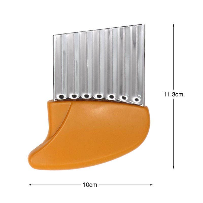 Crinkle cutter for any Vegetable potato chip cutter Stainles: 1 Pack(Mix & Match Colors)
