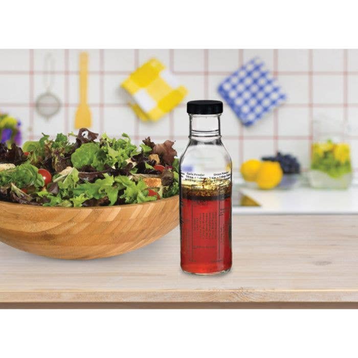Kolder Salad Dressing Mixer Bottle With 8 Classic Recipes