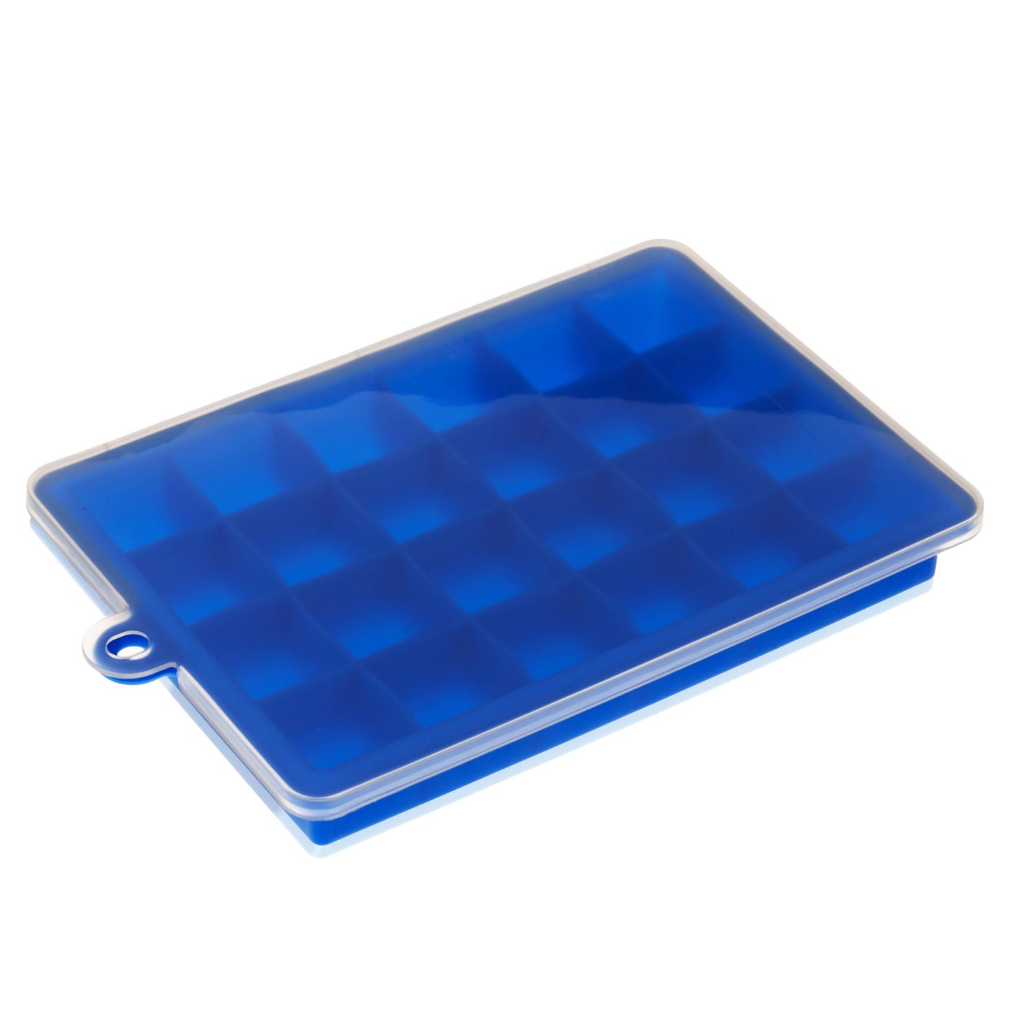 Chill 1" Ice Cube Tray w/ Lid - Blue & Red -Bulk Assortment