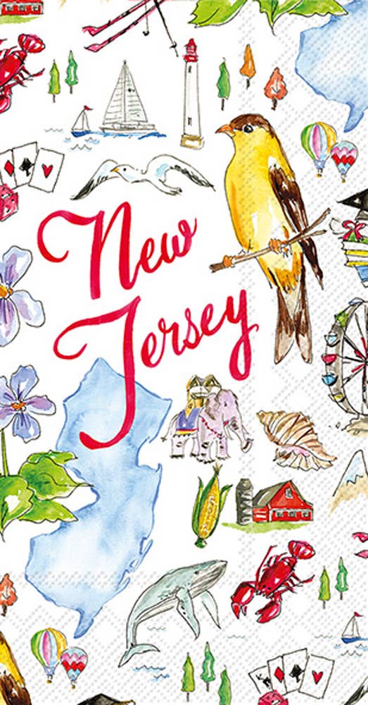 Paper Guest Towels 16 Ct New Jersey Nj State Collection