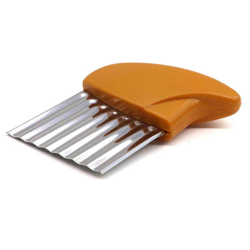 Crinkle cutter for any Vegetable potato chip cutter Stainles: 1 Pack(Mix & Match Colors)