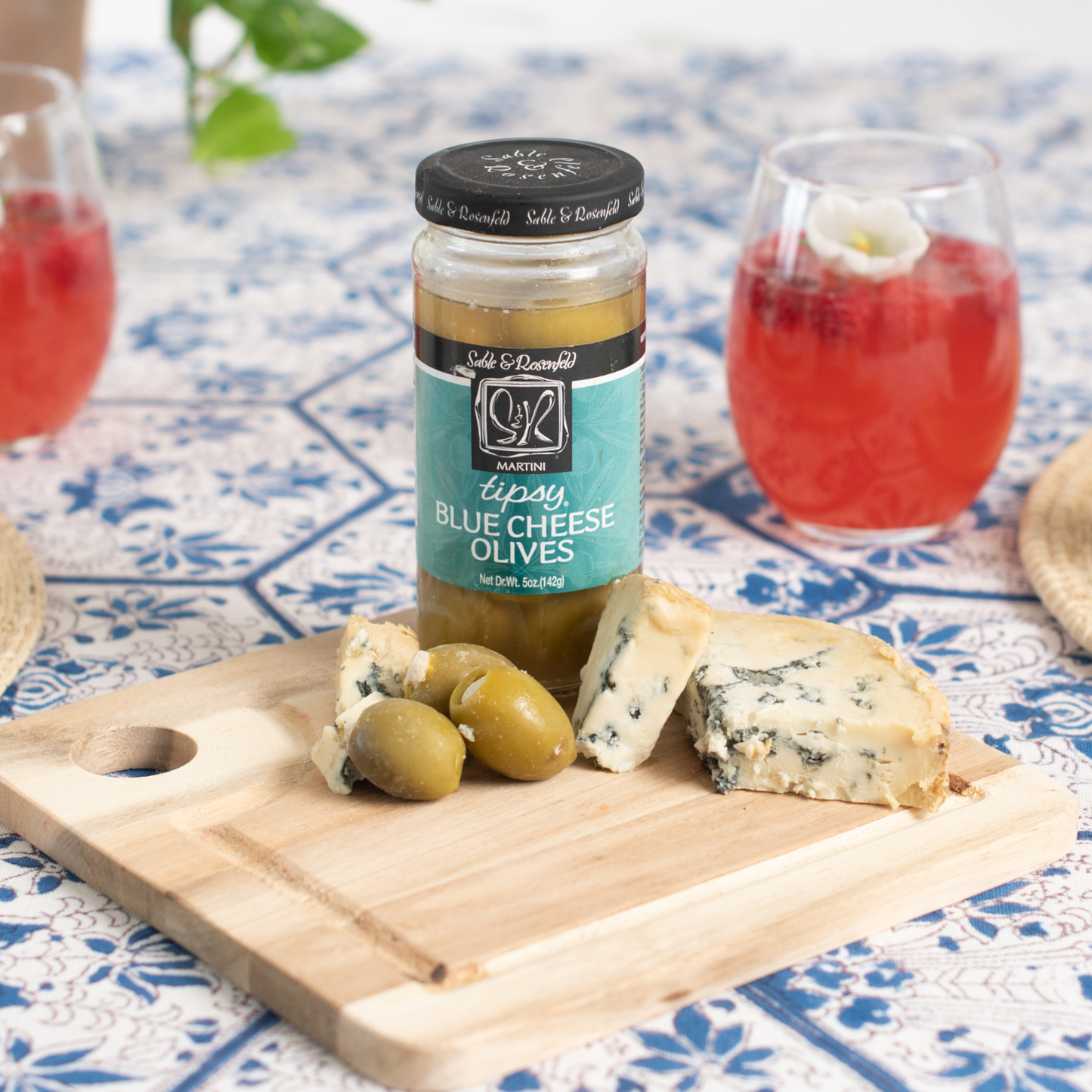 Sable & Rosenfeld Blue Cheese Stuffed Tipsy Olives 5oz / 6