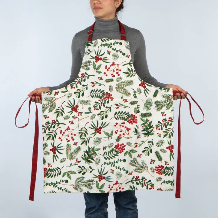 Winterberry Christmas Chef Apron