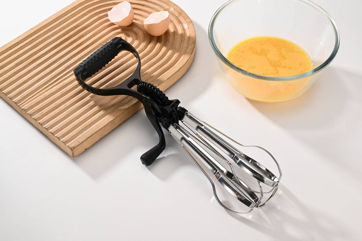Fox Run Stainless Steel Manual Hand Mixer, 13" x 4"