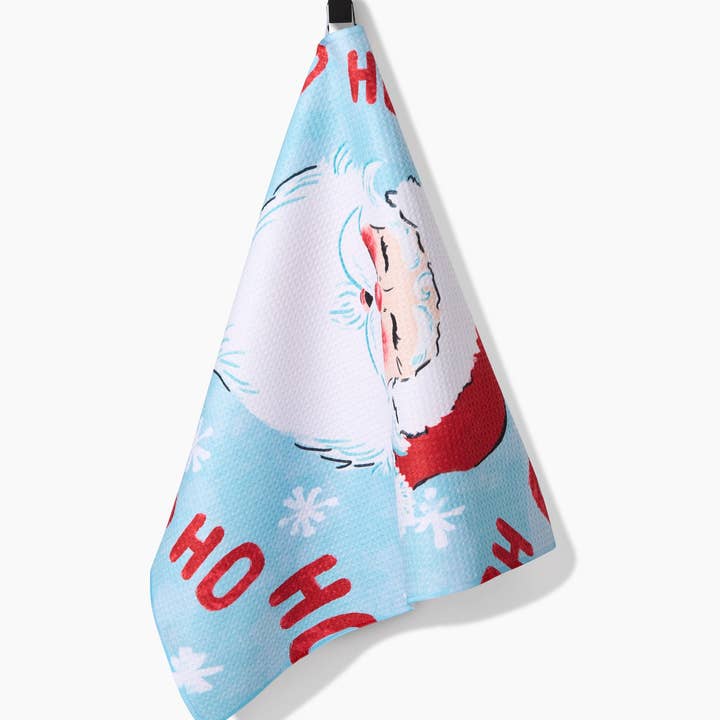 Merry Santa Claus Tea Towel