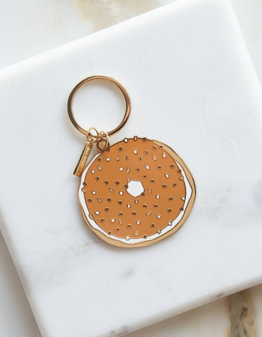 Bagel Enamel Keychain : Gift Box