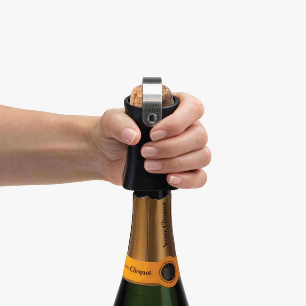 Champop champagne popper cork catcher