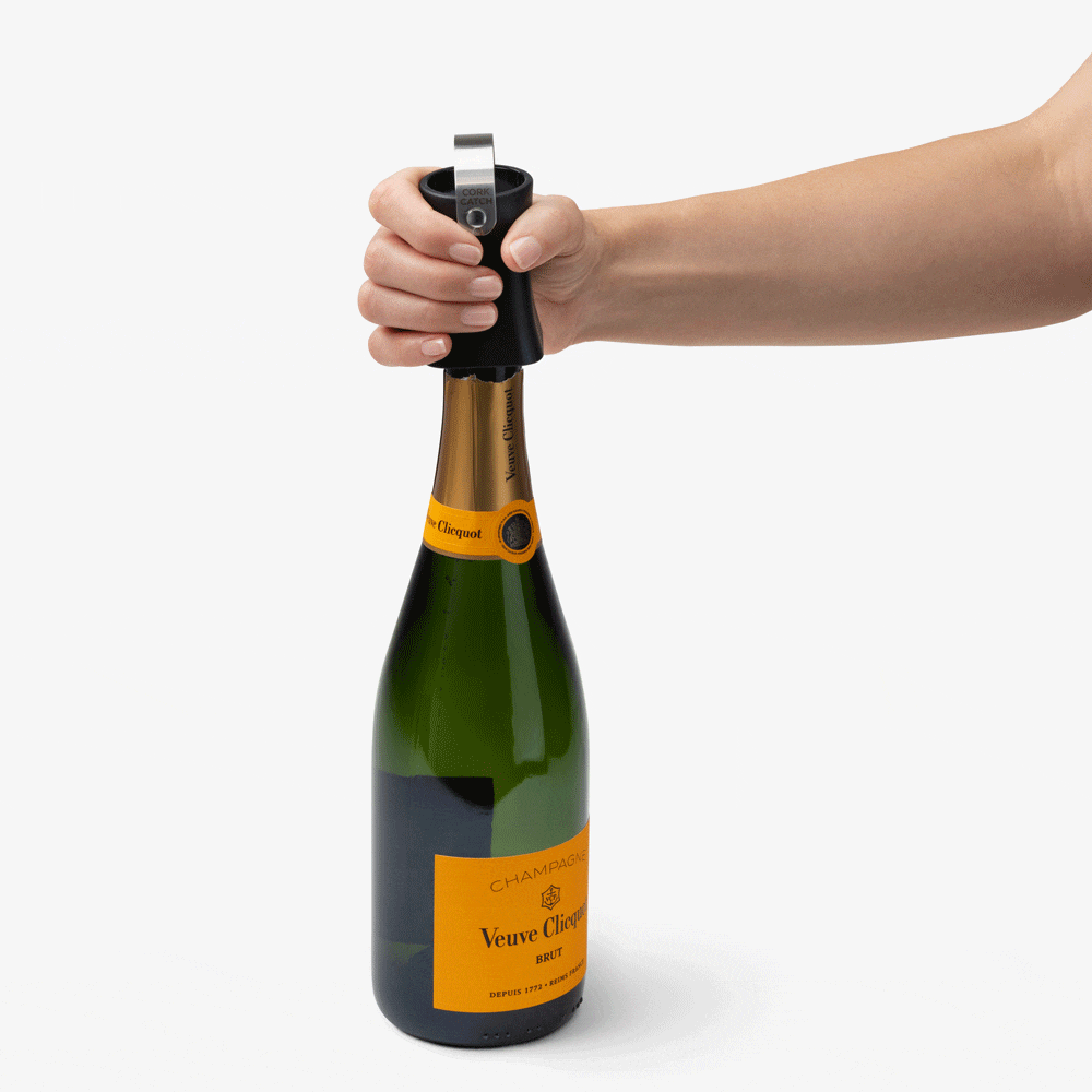 Champop champagne popper cork catcher