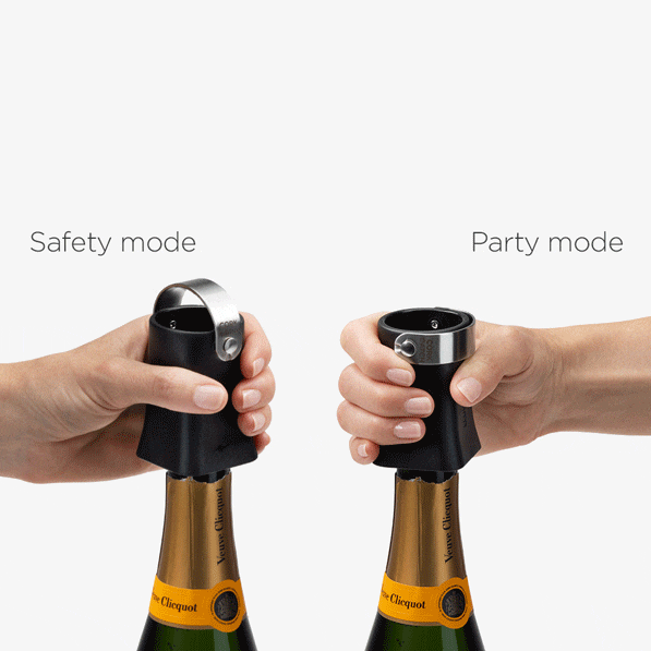 Champop champagne popper cork catcher