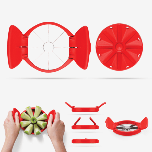 Flapple - Fold flat apple slicer