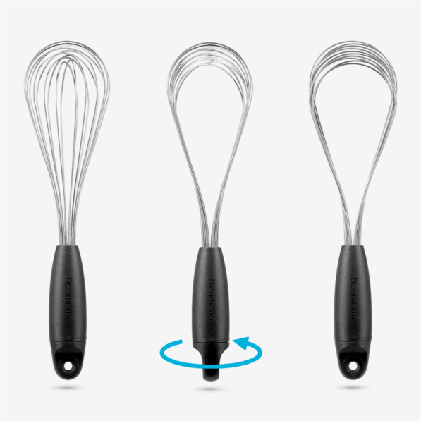 Flisk fold flat balloon whisk - Black