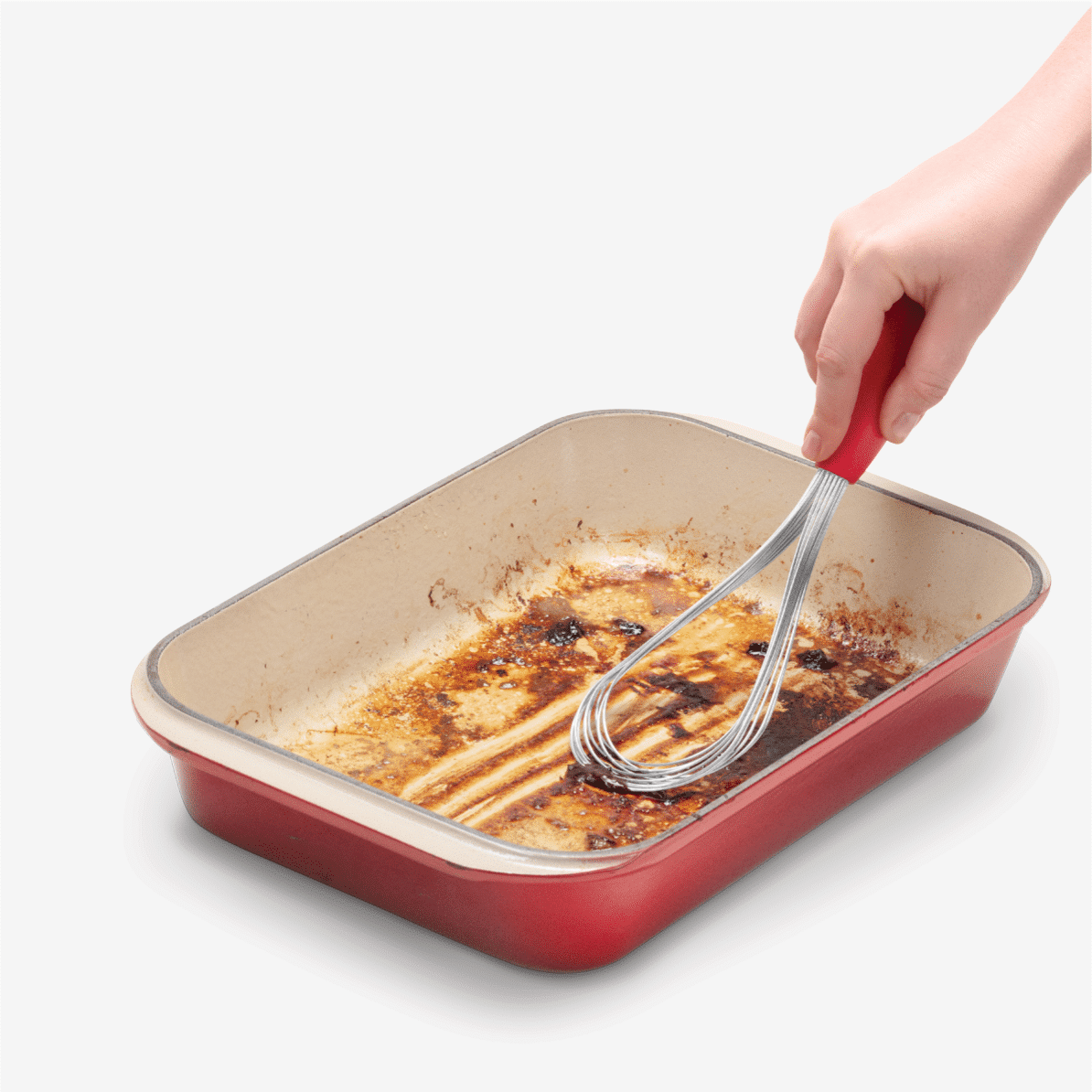 Flisk fold flat balloon whisk - Red
