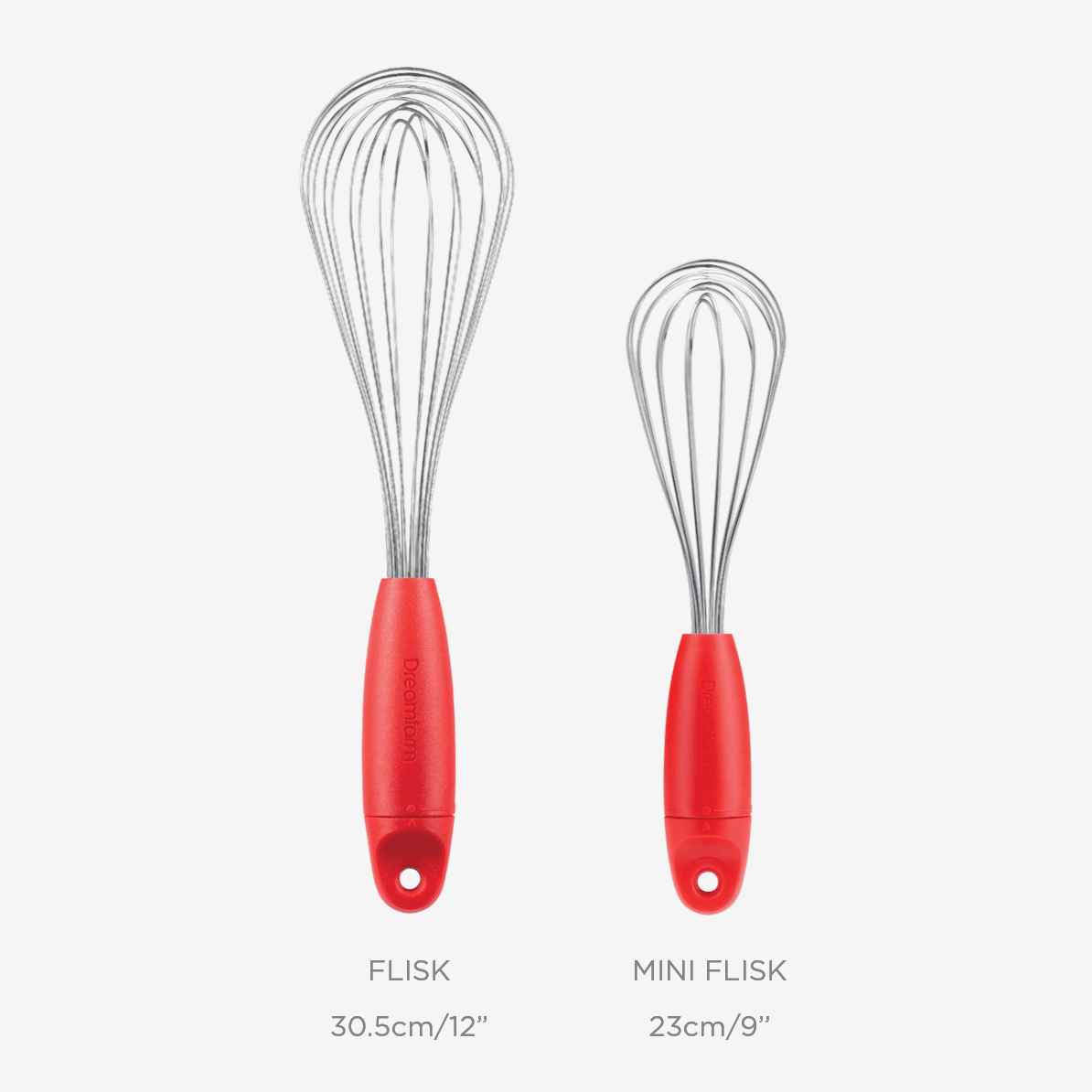 Flisk fold flat balloon whisk - Red