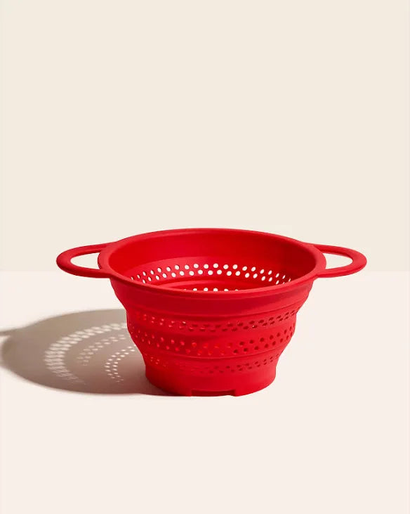 GIR Collapsible Colander & Steamer: Red