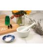 HIC Kitchen Fine Porcelain Mortar with Pour Spout and Pestle