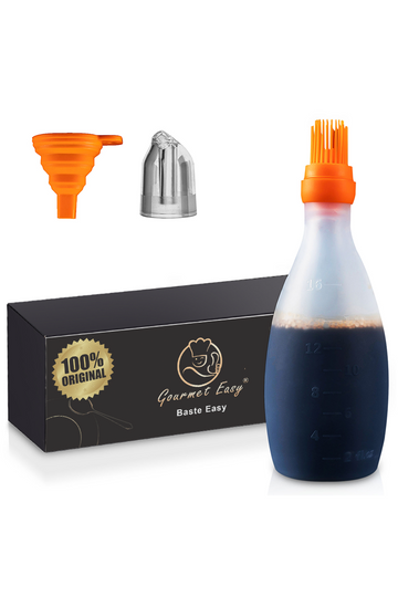 Silicone Baste Easy Bottle - Orange