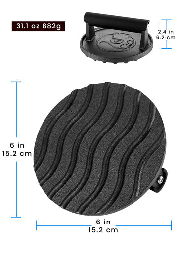 Smash Burger Press- Cast Iron