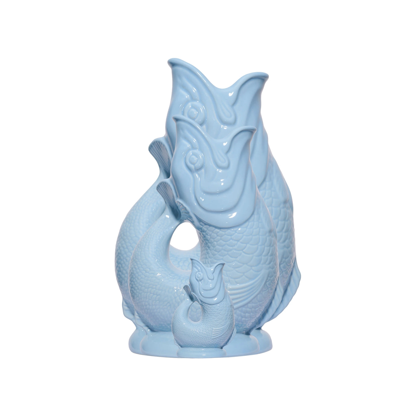 Gluggle Jug: Large Pale Blue