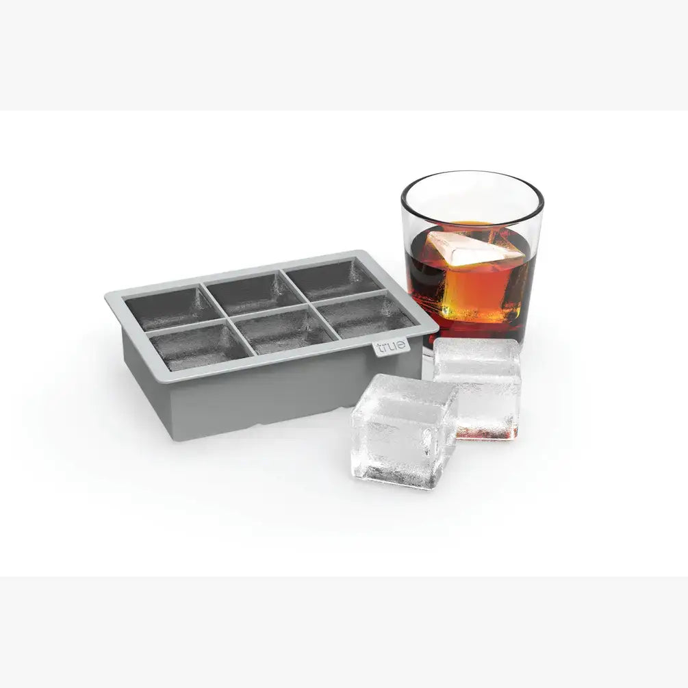 Colossal Silicone 2" Ice Cube Tray - Gray or Red: Red