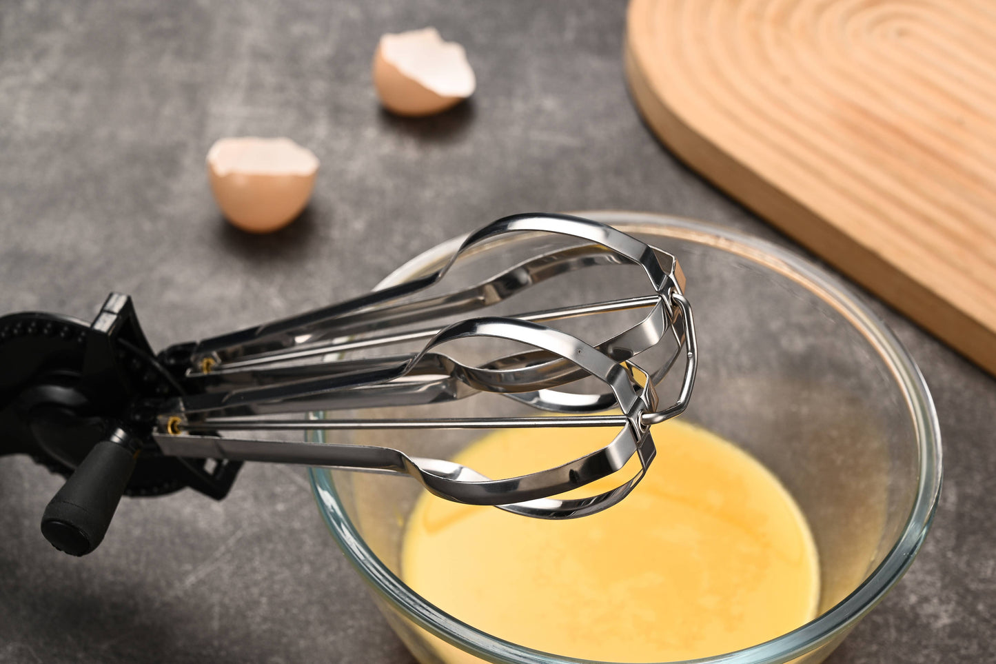 Fox Run Stainless Steel Manual Hand Mixer, 13" x 4"