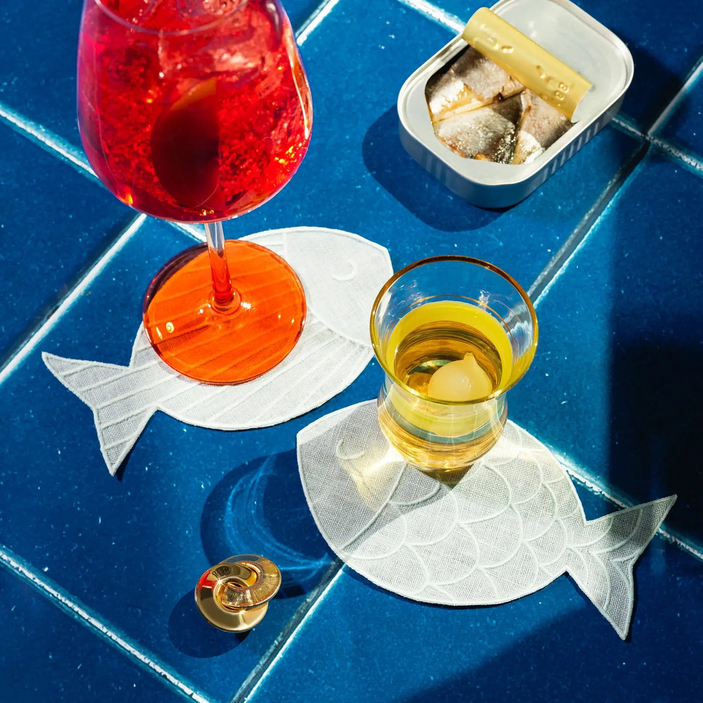 ✨NEW✨Sardine Cocktail Napkins - Set of 4