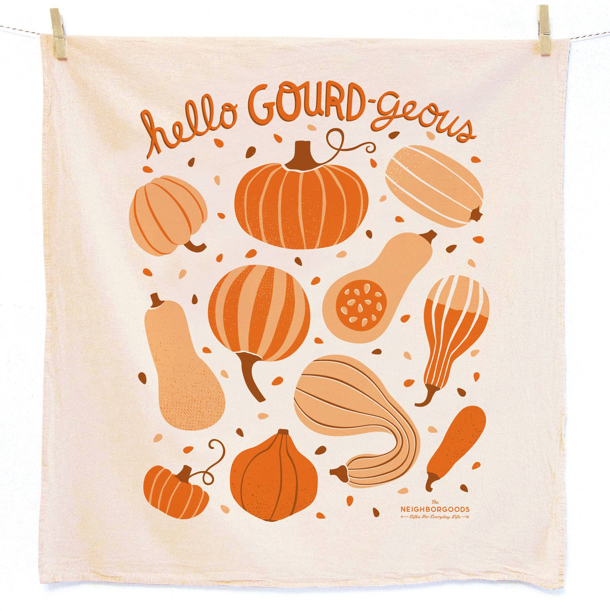 HAPPY HARVEST (Sunflower, Pumpkin) - Tea Towel Set of 2