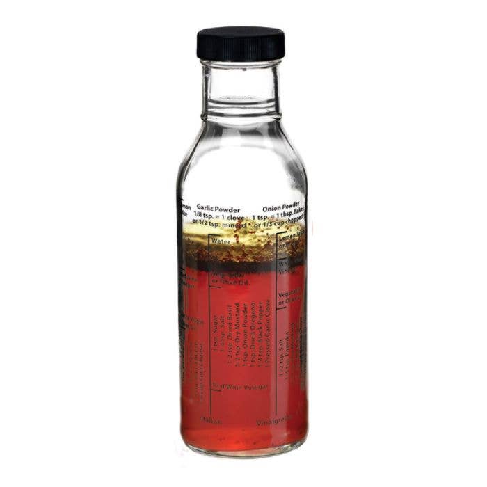 Kolder Salad Dressing Mixer Bottle With 8 Classic Recipes