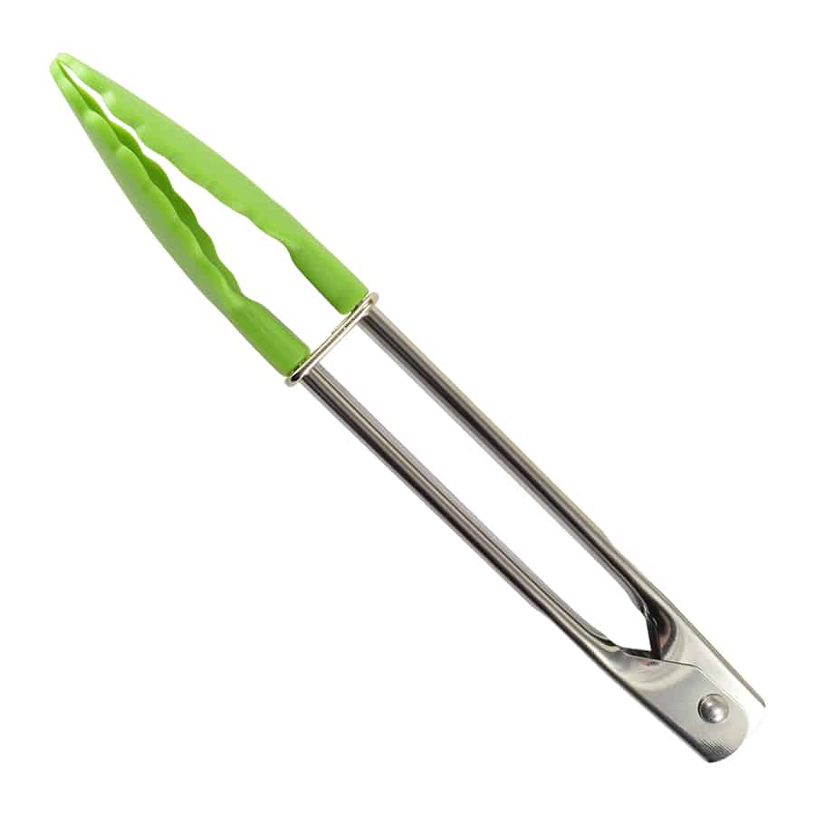 Mini Serving Tongs 7" Green