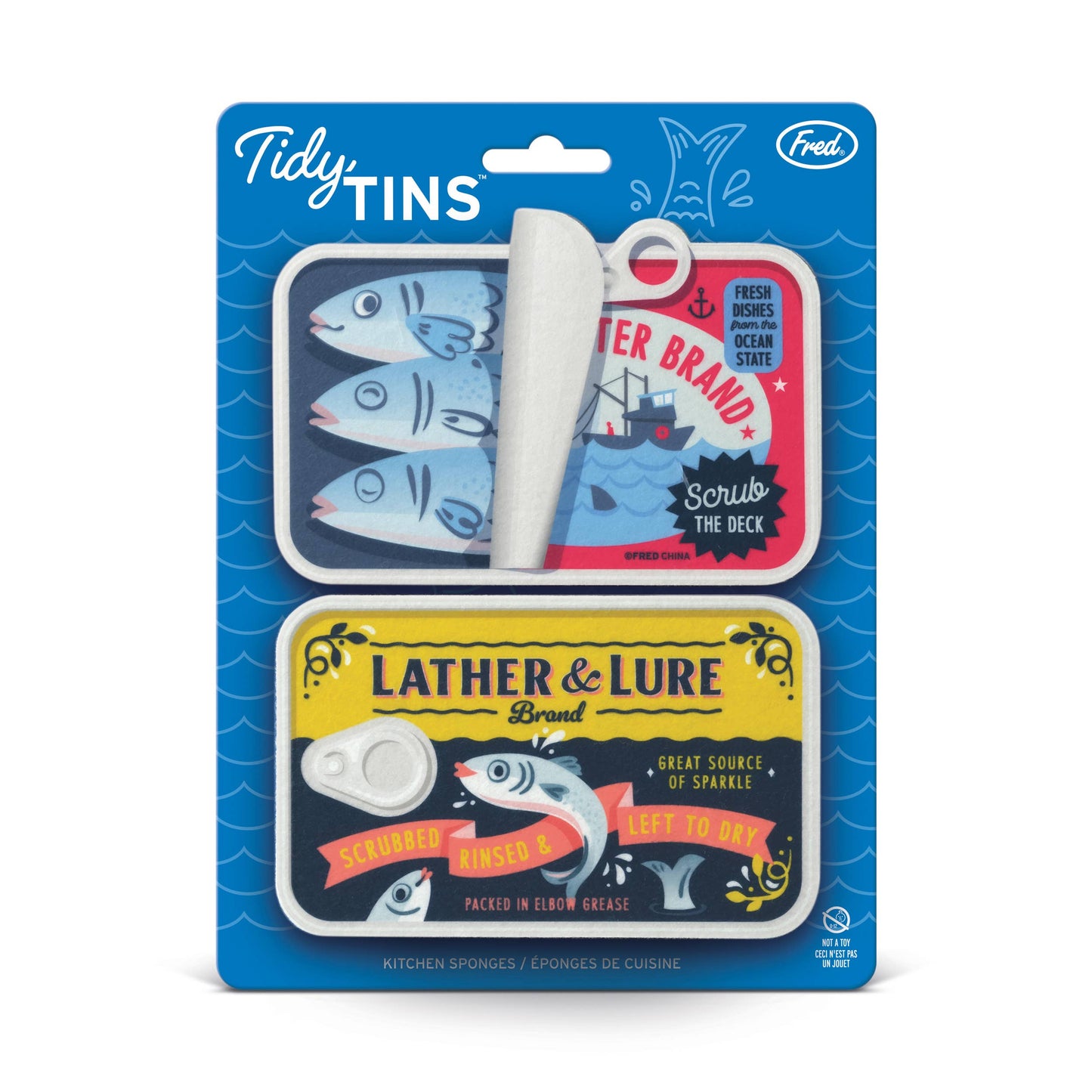 Sponges - TIDY TINS Sardines - Set of 2