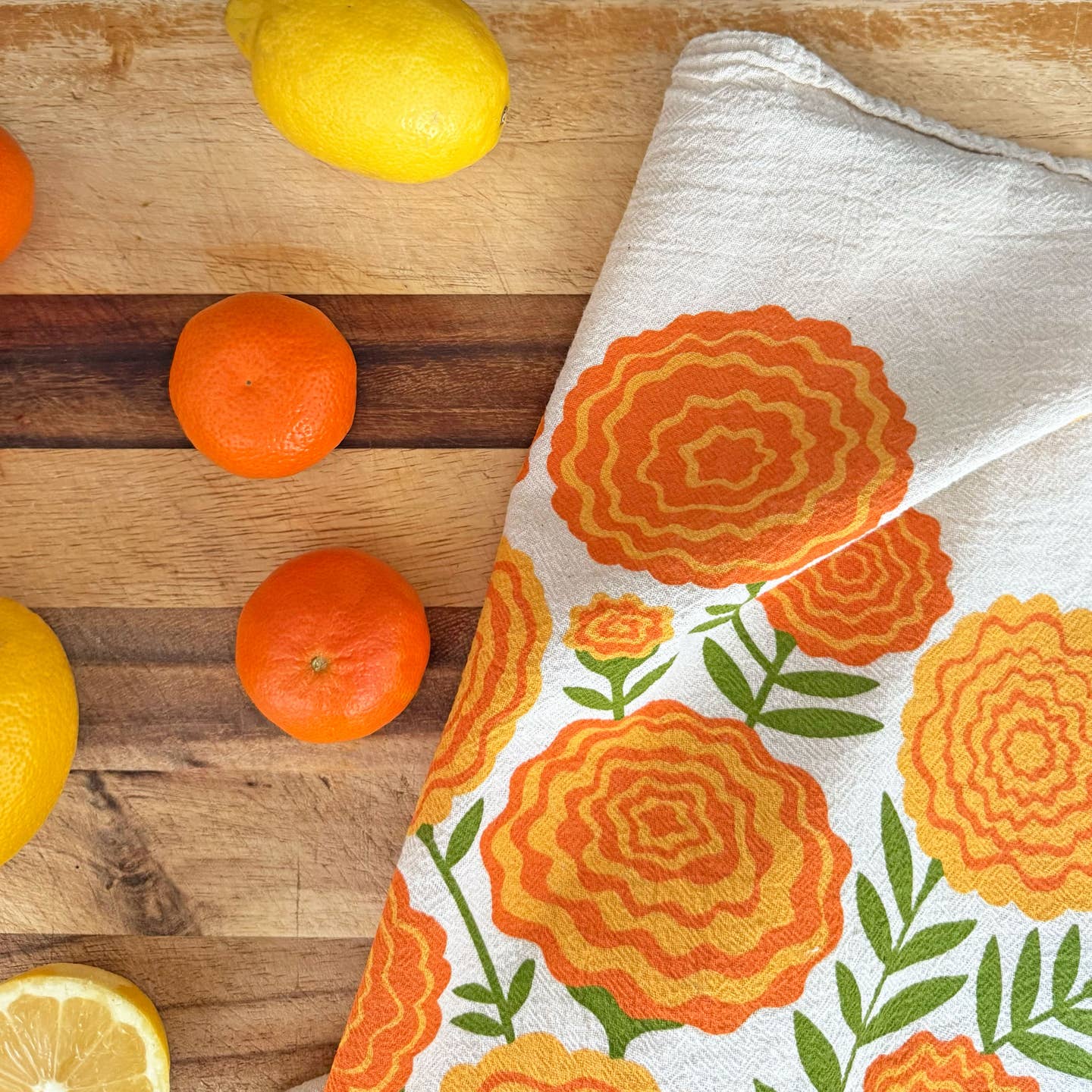 Marigolds Tea Towel