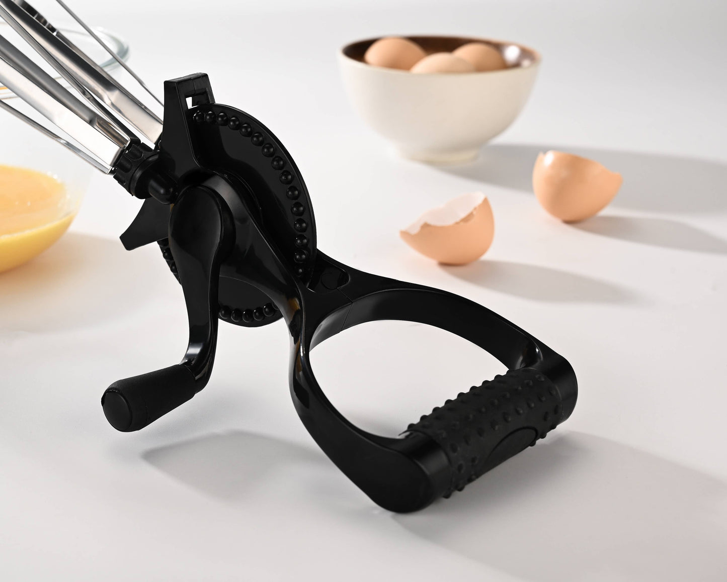 Fox Run Stainless Steel Manual Hand Mixer, 13" x 4"