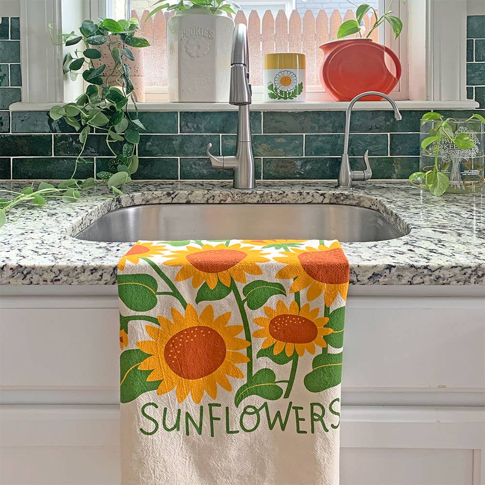 HELLO SUNSHINE (Sunflower,Marigold) -Tea Towel Set of 2