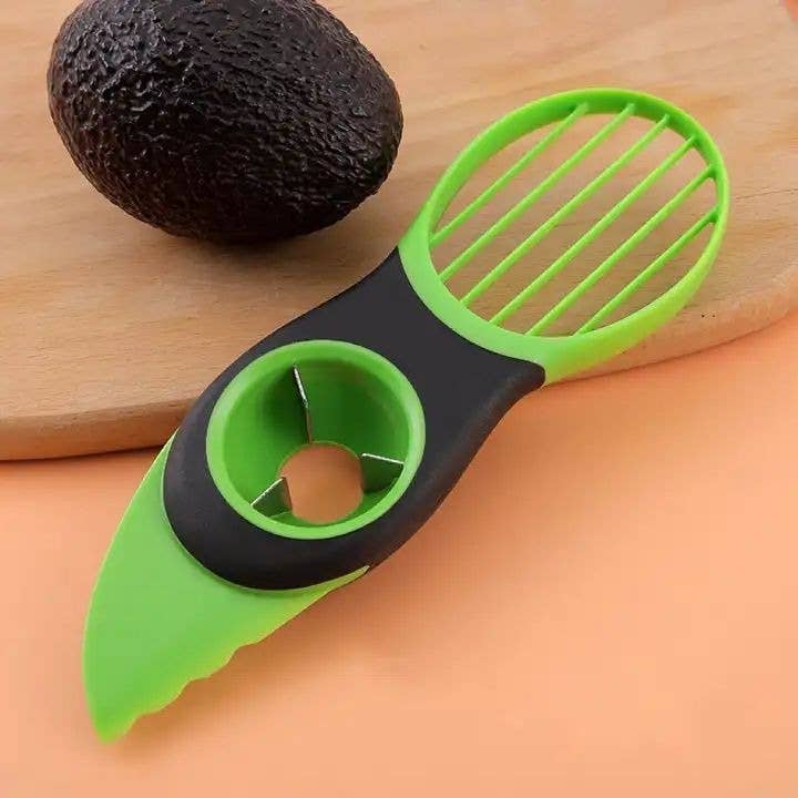 Multi Functional Plastic 3 in 1 Avocado Knife Avocado Cutter: 1 Pack