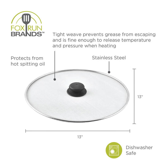 13" Stainless Steel Mesh Splatter Shield