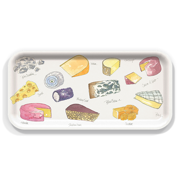 Cheese by Betsy Barry Small 11"x5" Tray