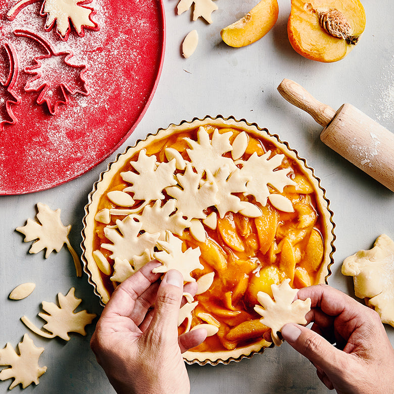 12 Inch Leaves & Apples Reversible Pie Top Cutter