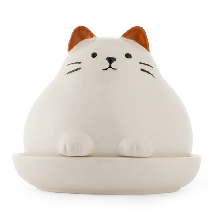 Chubby Cat Butter Dish