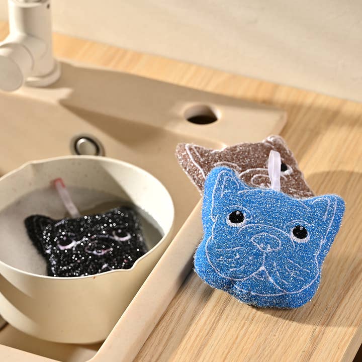 Bulldog Scrub Sponge Set