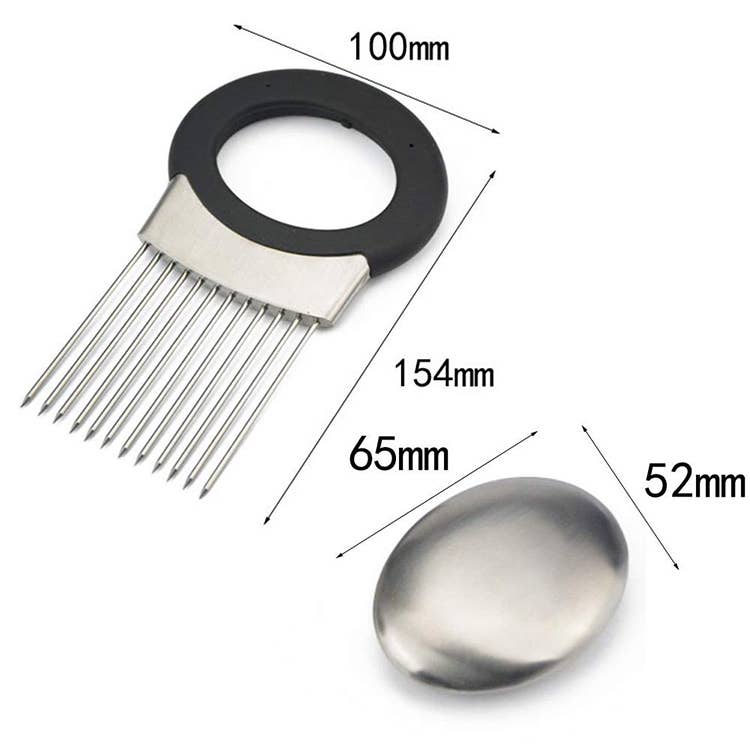 Onion Cutter Vegetable Chopper, Stainless Steel Tomato: 1 Set