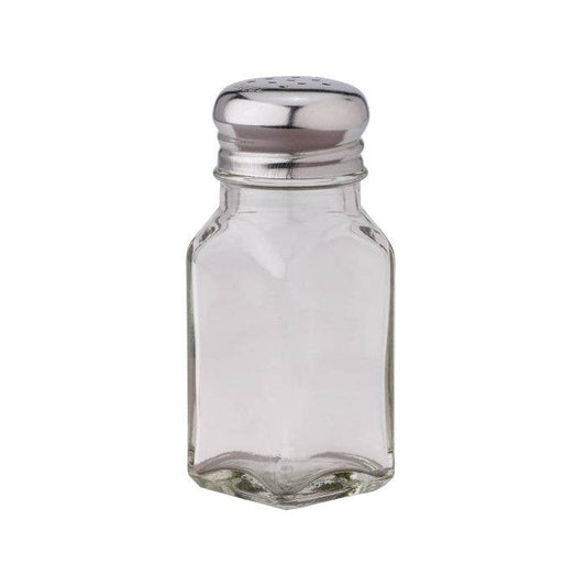 HIC Kitchen Salt Pepper Shaker, Glass, 2.5oz